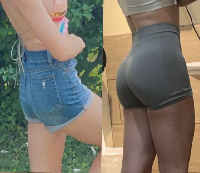 Booty ankle resistance bands with cuffs showing target muscles: butt, thigh, waist, glutes.