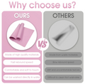 Comparison chart showing benefits of our premium yoga mat versus others