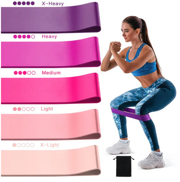 5-Pack Resistance Bands Set for Women – Multiple Strength Levels for Full-Body Workouts